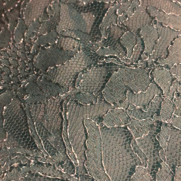 Teal dress with sparkles and rhinestones - Picture 4 of 7